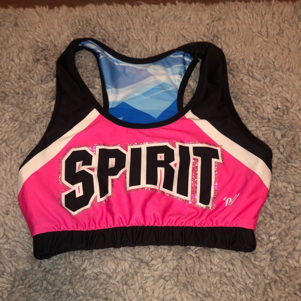 Reversible spirit of Texas sports bra